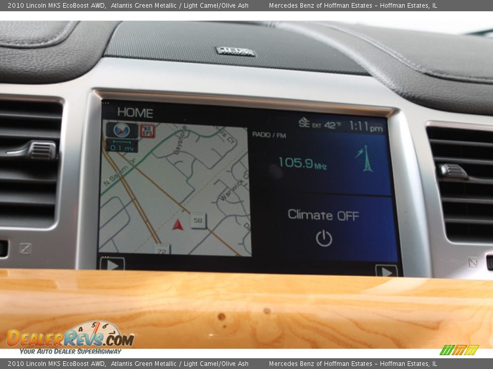 2010 Lincoln MKS EcoBoost AWD Atlantis Green Metallic / Light Camel/Olive Ash Photo #23