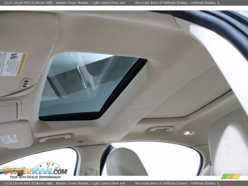 2010 Lincoln MKS EcoBoost AWD Atlantis Green Metallic / Light Camel/Olive Ash Photo #25