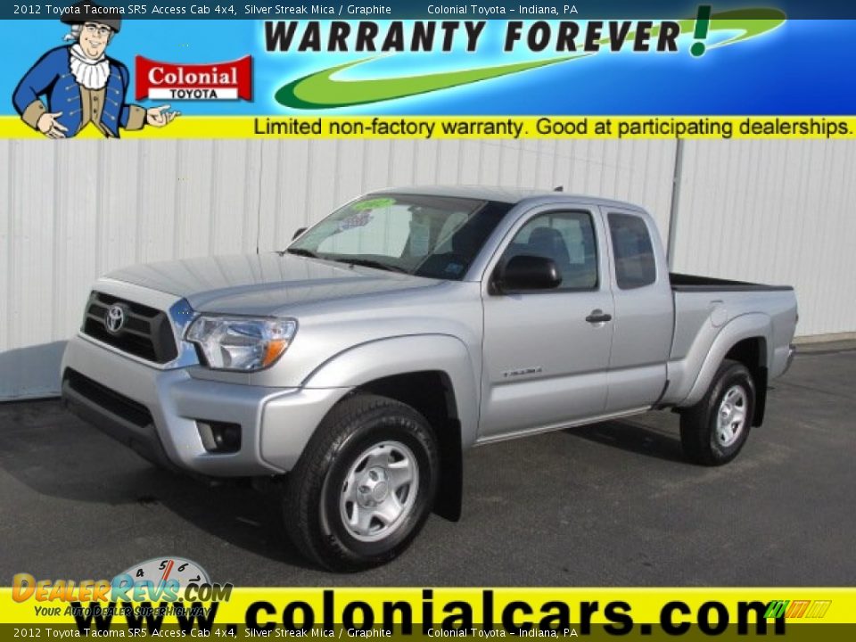2012 Toyota Tacoma SR5 Access Cab 4x4 Silver Streak Mica / Graphite Photo #1