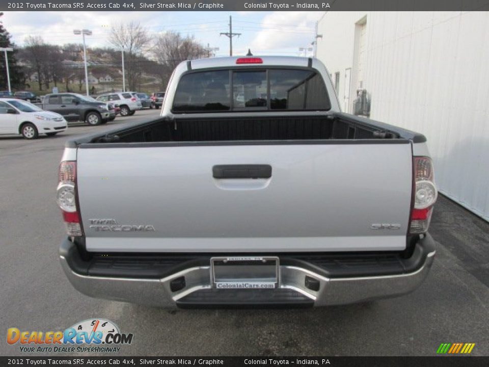 2012 Toyota Tacoma SR5 Access Cab 4x4 Silver Streak Mica / Graphite Photo #7