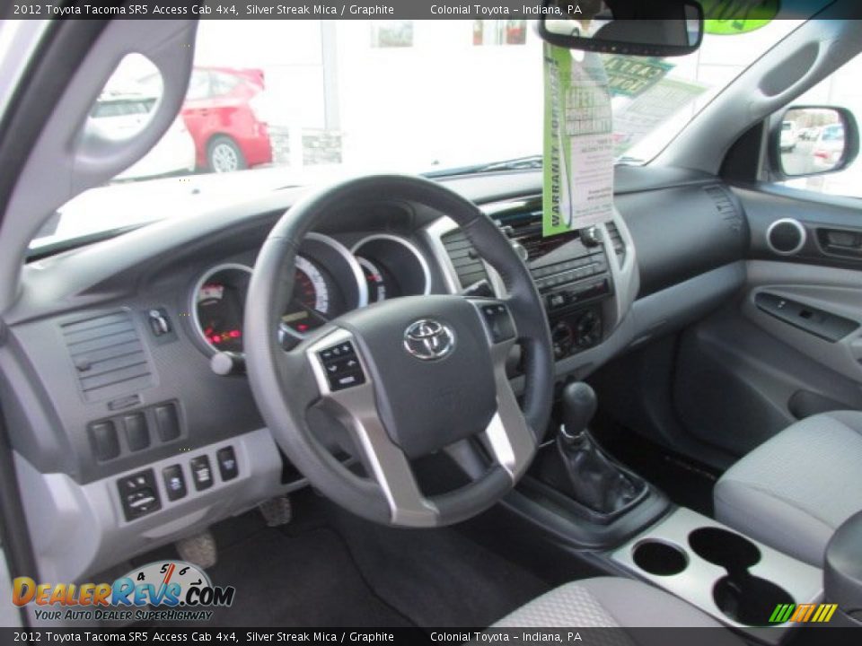 2012 Toyota Tacoma SR5 Access Cab 4x4 Silver Streak Mica / Graphite Photo #13