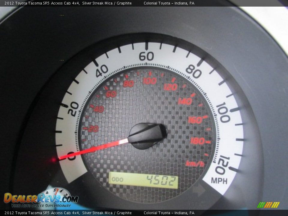2012 Toyota Tacoma SR5 Access Cab 4x4 Silver Streak Mica / Graphite Photo #20