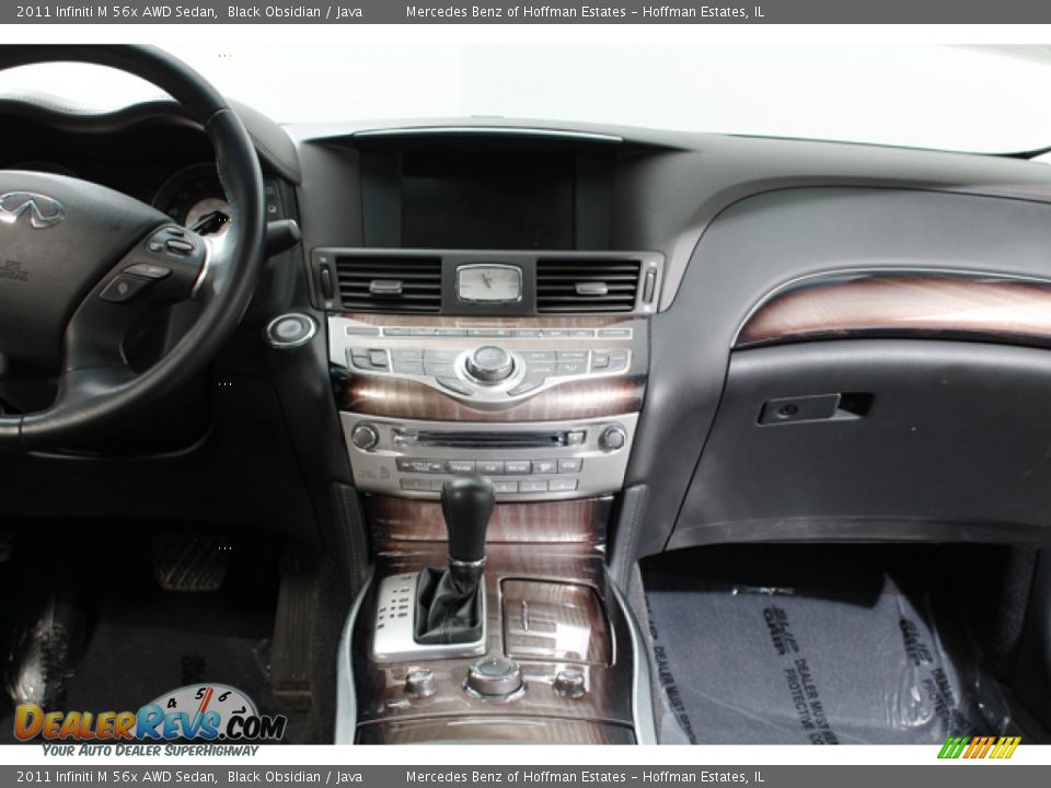 2011 Infiniti M 56x AWD Sedan Black Obsidian / Java Photo #9