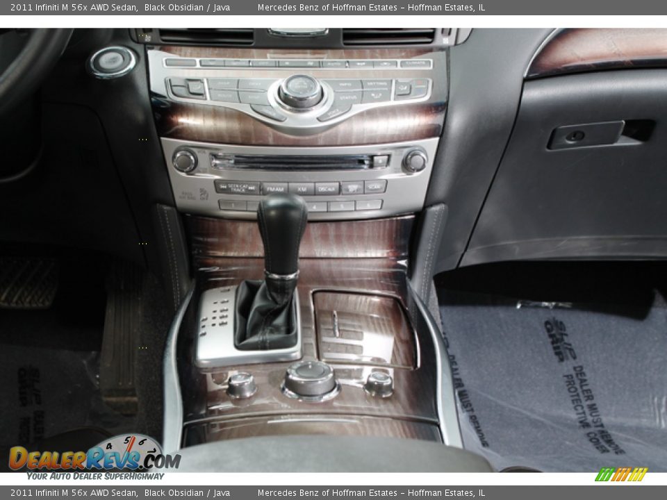 2011 Infiniti M 56x AWD Sedan Black Obsidian / Java Photo #11