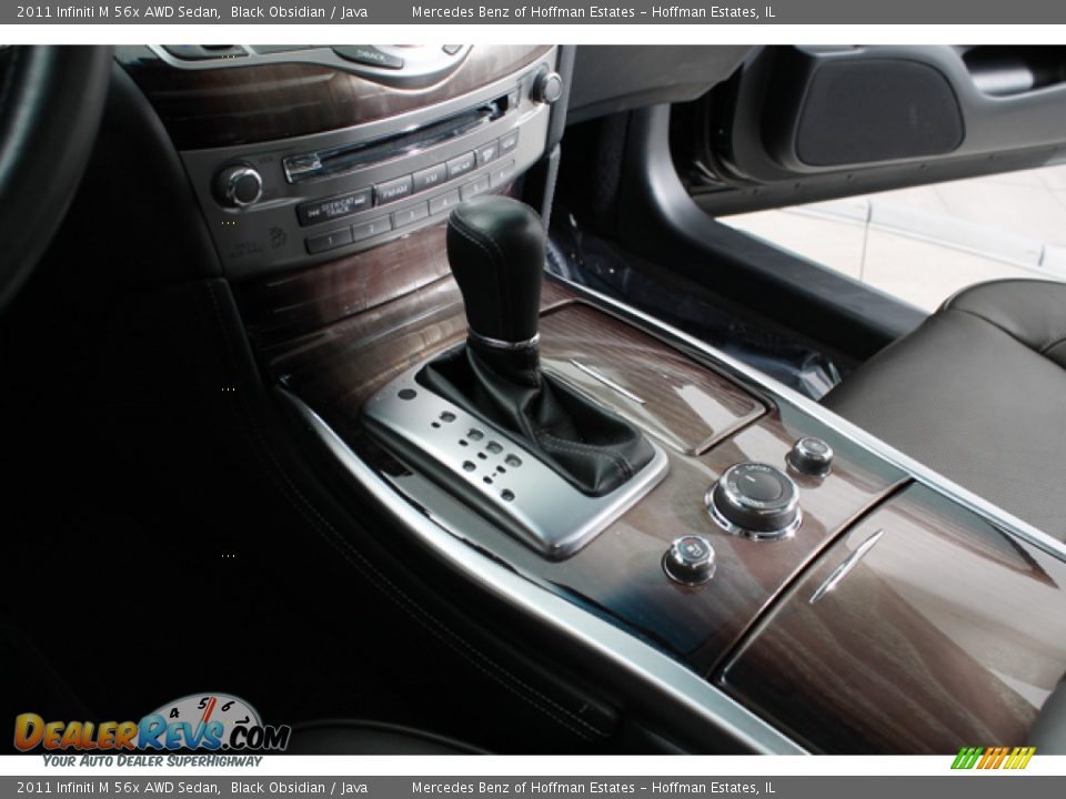 2011 Infiniti M 56x AWD Sedan Black Obsidian / Java Photo #12