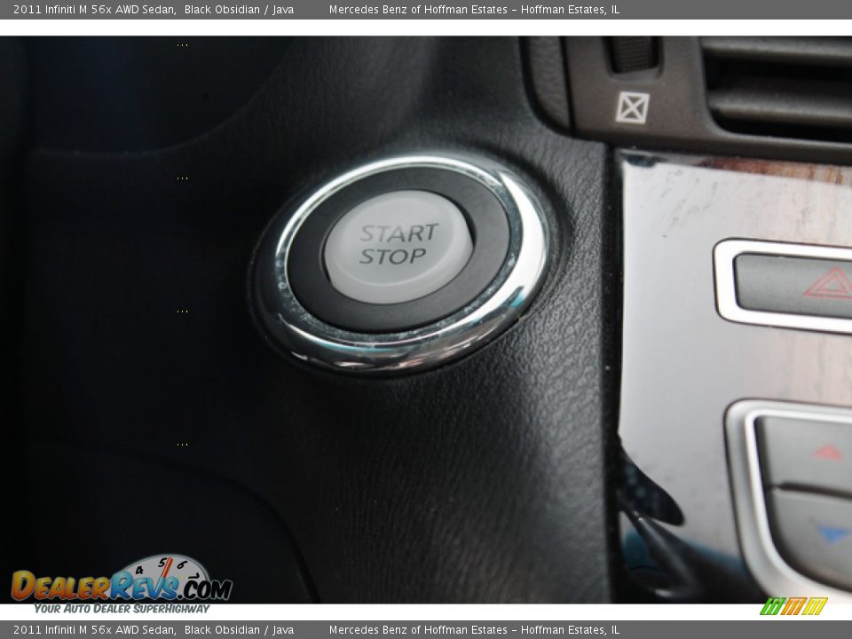 2011 Infiniti M 56x AWD Sedan Black Obsidian / Java Photo #21