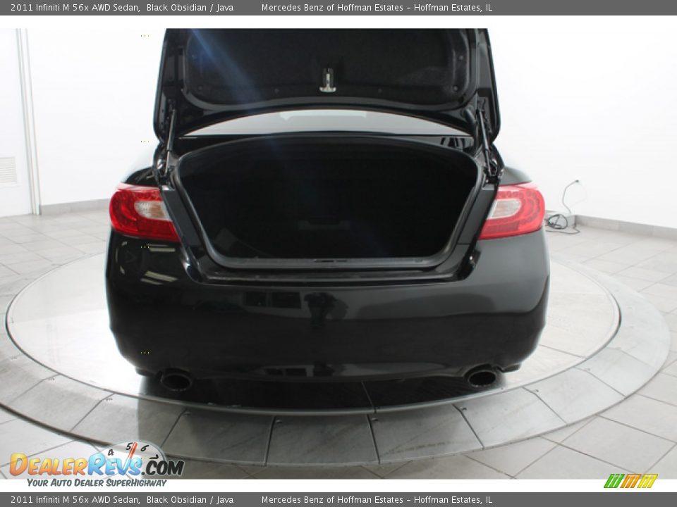 2011 Infiniti M 56x AWD Sedan Black Obsidian / Java Photo #23