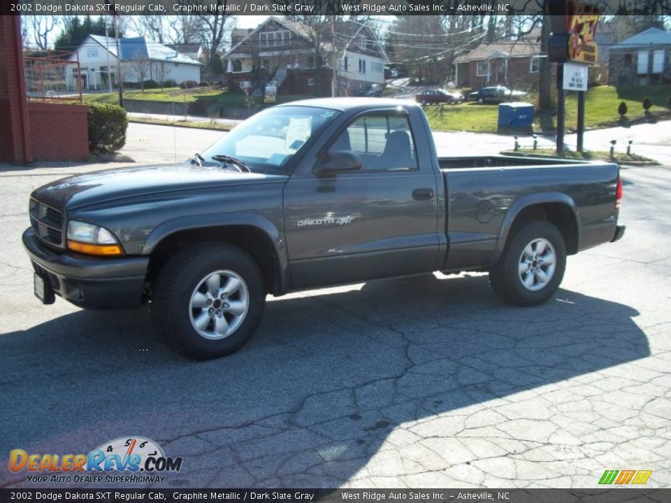 2002 Dodge Dakota SXT Regular Cab Graphite Metallic / Dark Slate Gray Photo #1