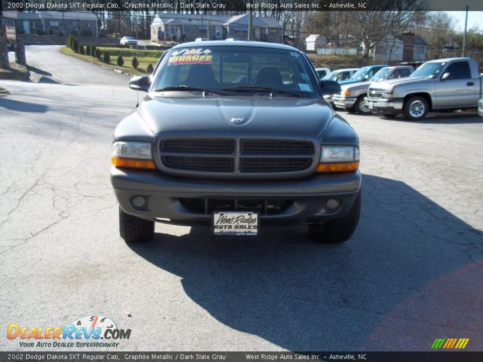 2002 Dodge Dakota SXT Regular Cab Graphite Metallic / Dark Slate Gray Photo #2