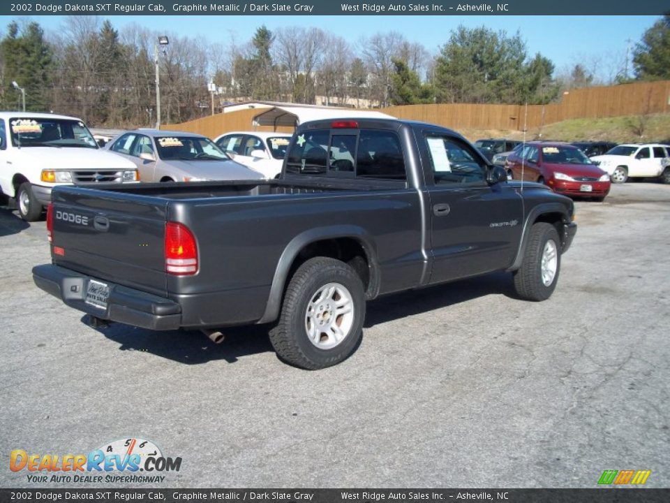2002 Dodge Dakota SXT Regular Cab Graphite Metallic / Dark Slate Gray Photo #4