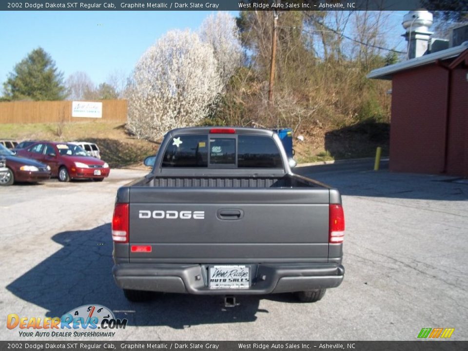 2002 Dodge Dakota SXT Regular Cab Graphite Metallic / Dark Slate Gray Photo #5