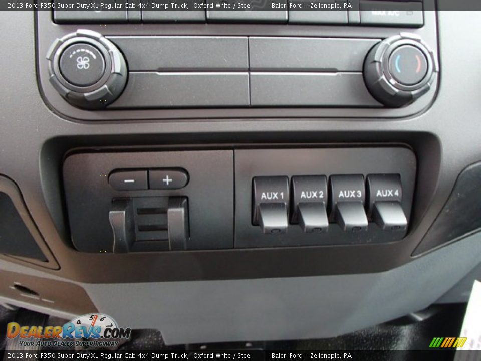 Controls of 2013 Ford F350 Super Duty XL Regular Cab 4x4 Dump Truck Photo #16