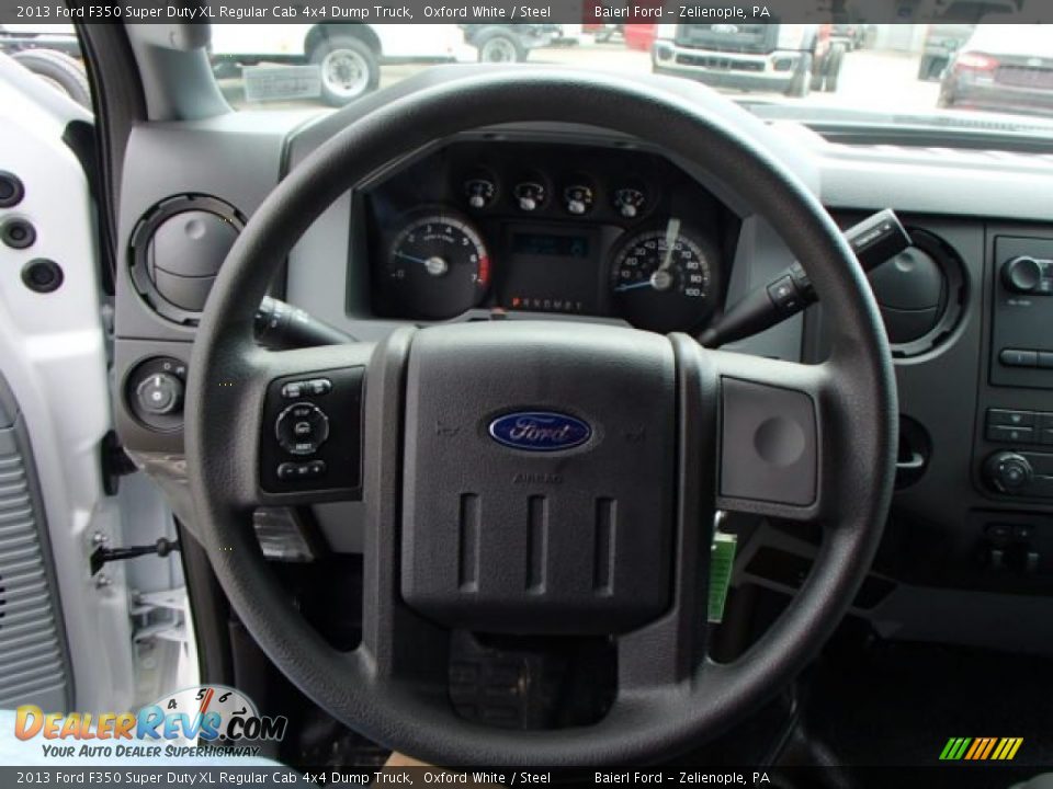 2013 Ford F350 Super Duty XL Regular Cab 4x4 Dump Truck Steering Wheel Photo #17