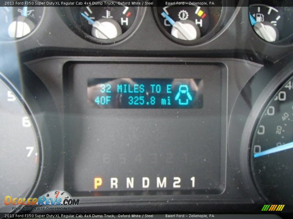 2013 Ford F350 Super Duty XL Regular Cab 4x4 Dump Truck Gauges Photo #19