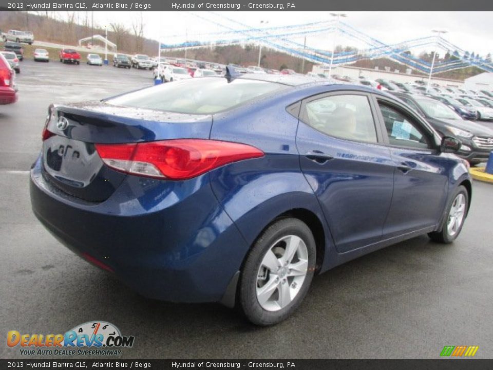 2013 Hyundai Elantra GLS Atlantic Blue / Beige Photo #4