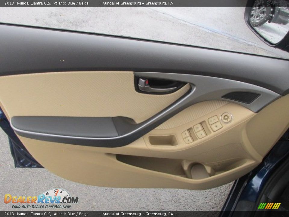 2013 Hyundai Elantra GLS Atlantic Blue / Beige Photo #6