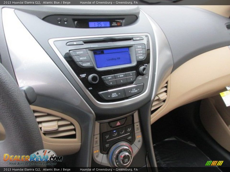 2013 Hyundai Elantra GLS Atlantic Blue / Beige Photo #9