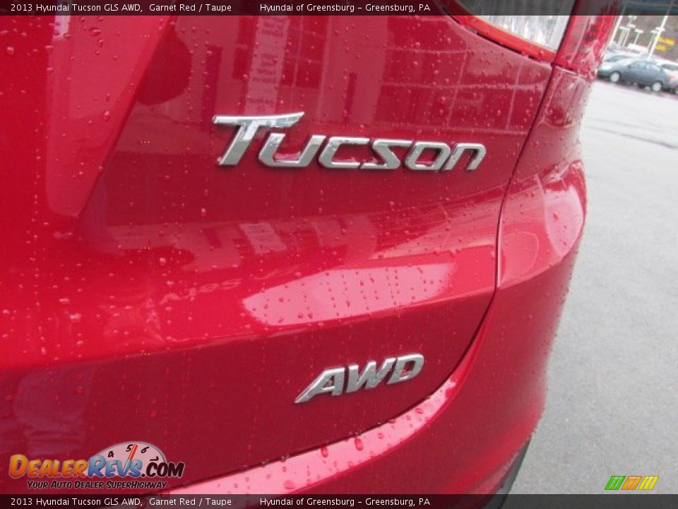 2013 Hyundai Tucson GLS AWD Garnet Red / Taupe Photo #4