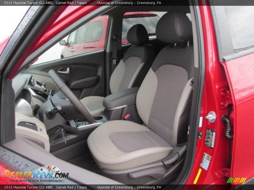 2013 Hyundai Tucson GLS AWD Garnet Red / Taupe Photo #7
