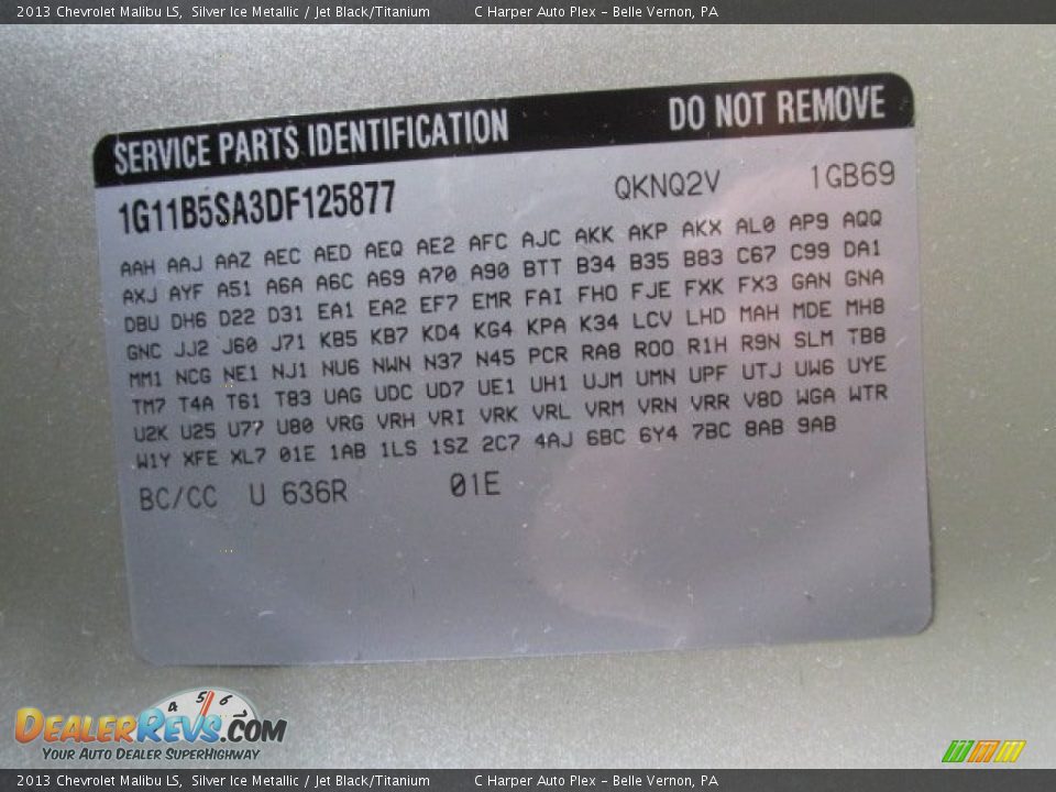 2013 Chevrolet Malibu LS Silver Ice Metallic / Jet Black/Titanium Photo #23