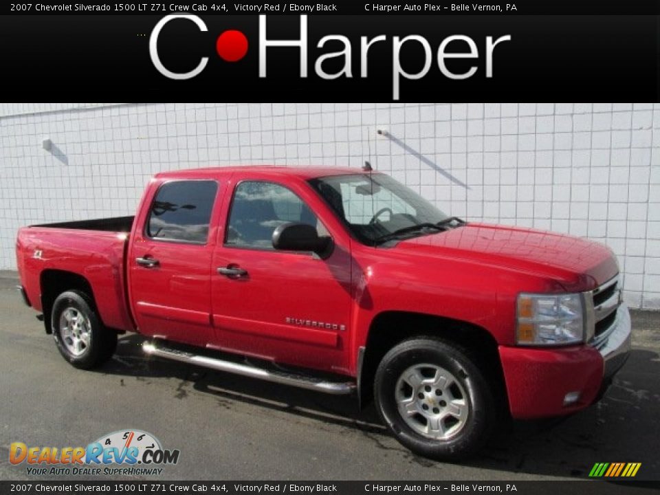 2007 Chevrolet Silverado 1500 LT Z71 Crew Cab 4x4 Victory Red / Ebony Black Photo #1
