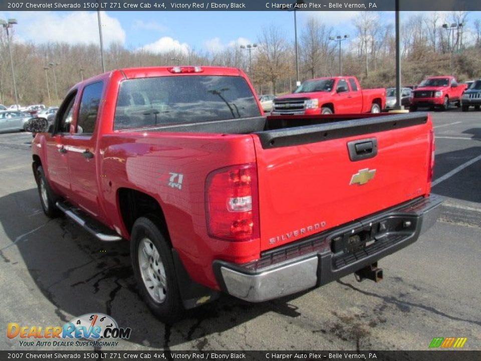 2007 Chevrolet Silverado 1500 LT Z71 Crew Cab 4x4 Victory Red / Ebony Black Photo #7