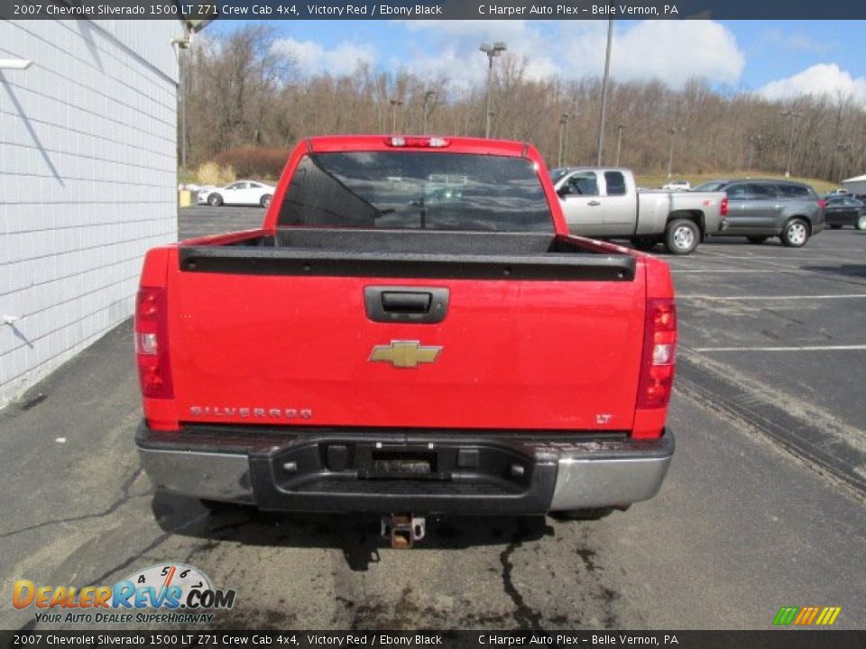 2007 Chevrolet Silverado 1500 LT Z71 Crew Cab 4x4 Victory Red / Ebony Black Photo #8