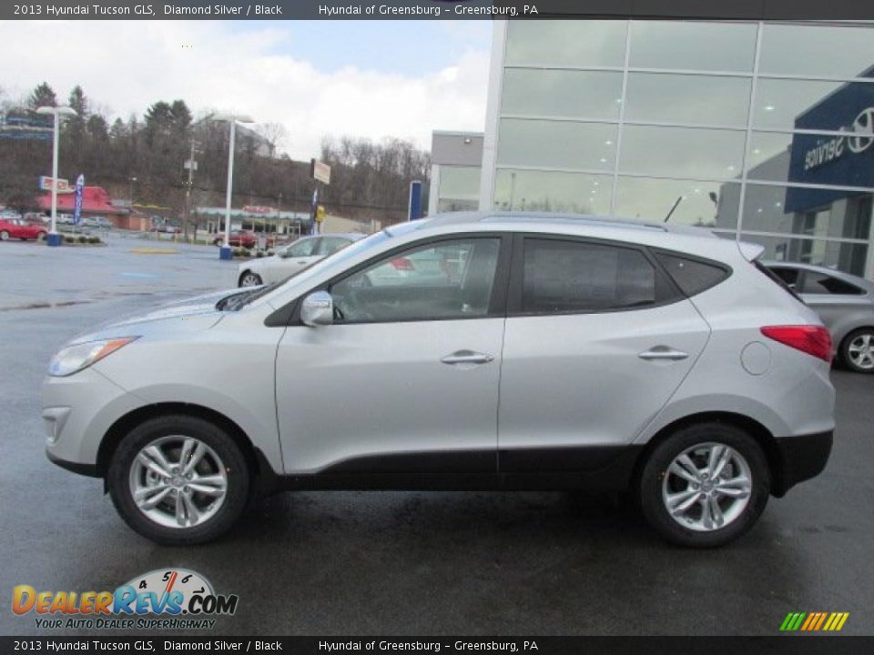 2013 Hyundai Tucson GLS Diamond Silver / Black Photo #2