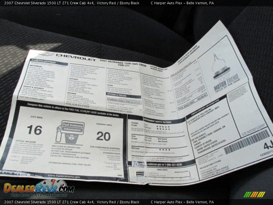 2007 Chevrolet Silverado 1500 LT Z71 Crew Cab 4x4 Victory Red / Ebony Black Photo #22