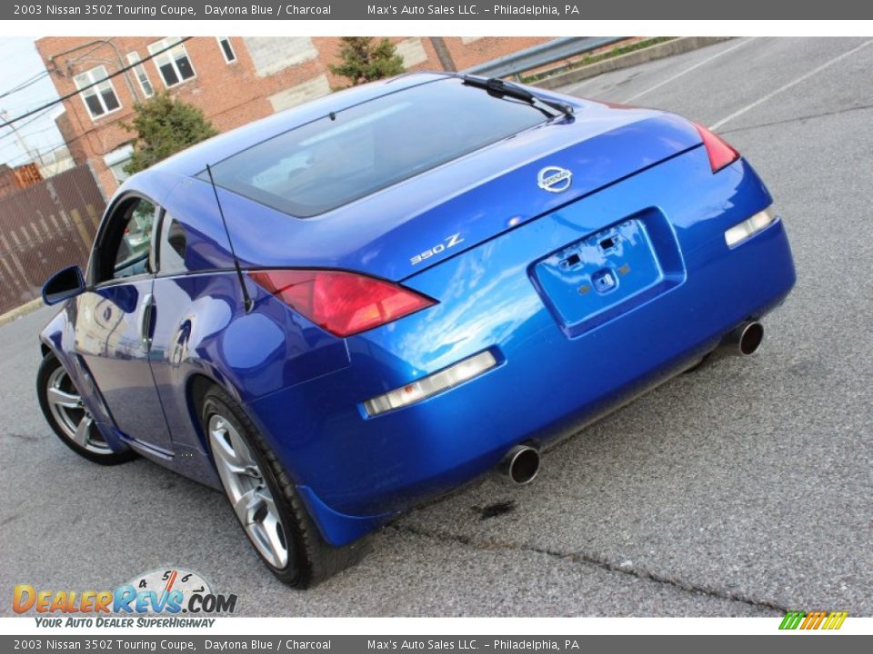 2003 Nissan 350Z Touring Coupe Daytona Blue / Charcoal Photo #4