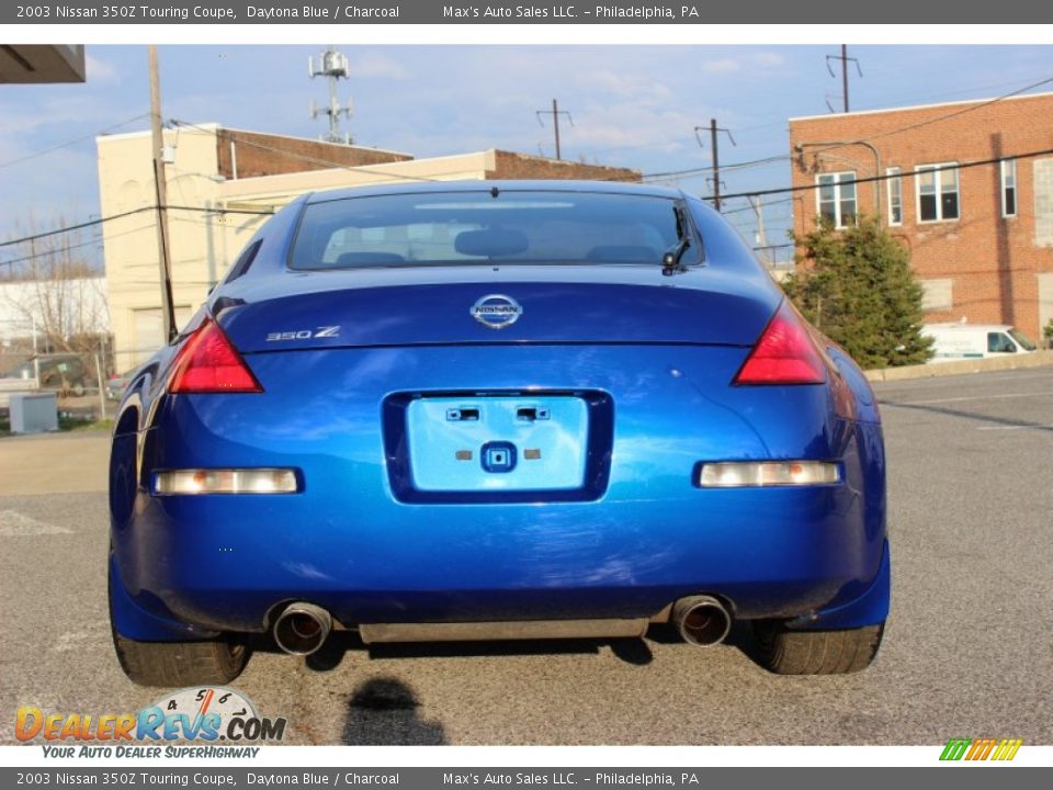 2003 Nissan 350Z Touring Coupe Daytona Blue / Charcoal Photo #5