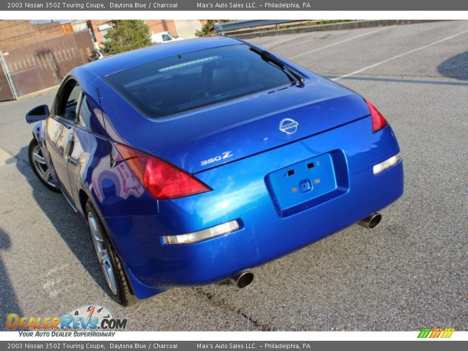 2003 Nissan 350Z Touring Coupe Daytona Blue / Charcoal Photo #6