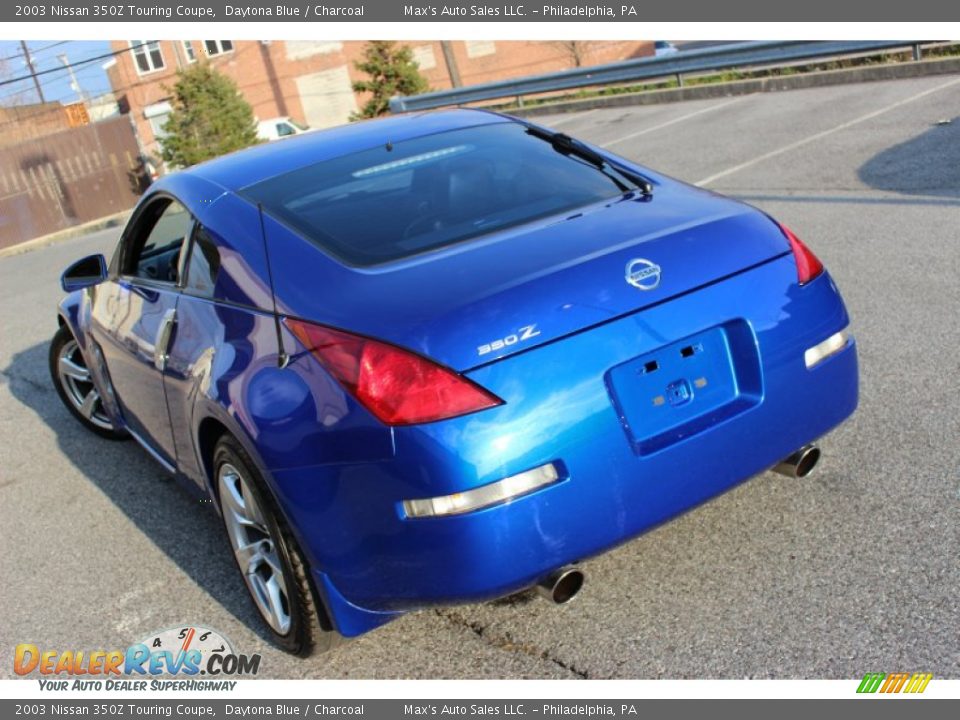 2003 Nissan 350Z Touring Coupe Daytona Blue / Charcoal Photo #7