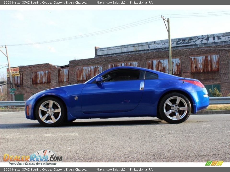 Daytona Blue 2003 Nissan 350Z Touring Coupe Photo #10