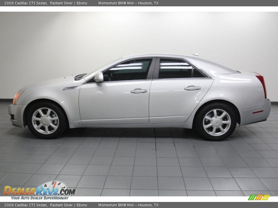 2009 Cadillac CTS Sedan Radiant Silver / Ebony Photo #2
