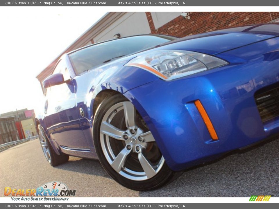 2003 Nissan 350Z Touring Coupe Daytona Blue / Charcoal Photo #24