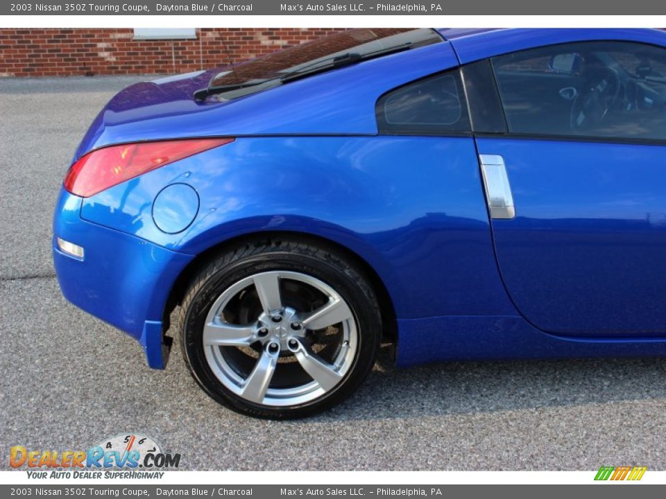 2003 Nissan 350Z Touring Coupe Daytona Blue / Charcoal Photo #26