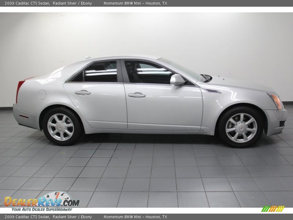 2009 Cadillac CTS Sedan Radiant Silver / Ebony Photo #7