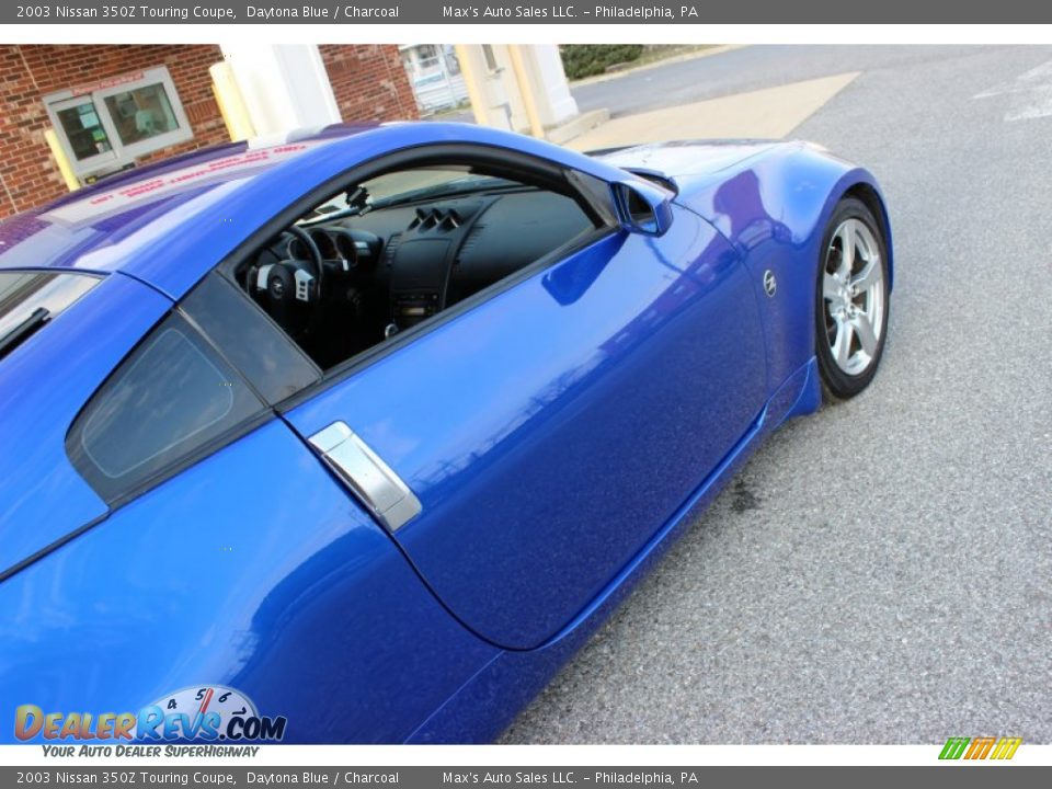 2003 Nissan 350Z Touring Coupe Daytona Blue / Charcoal Photo #27