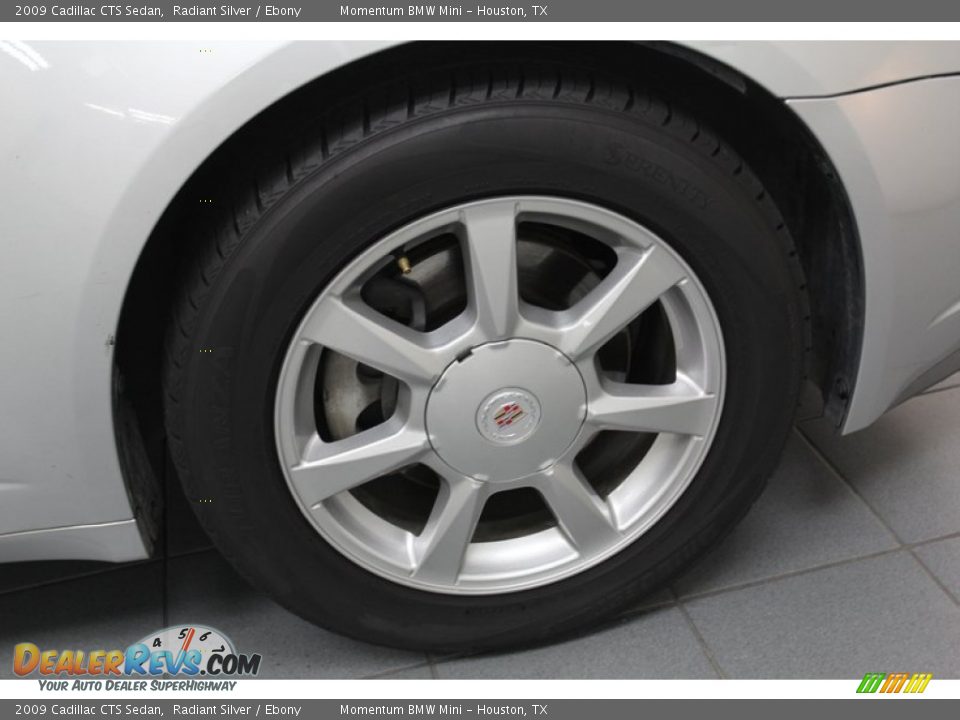 2009 Cadillac CTS Sedan Radiant Silver / Ebony Photo #9