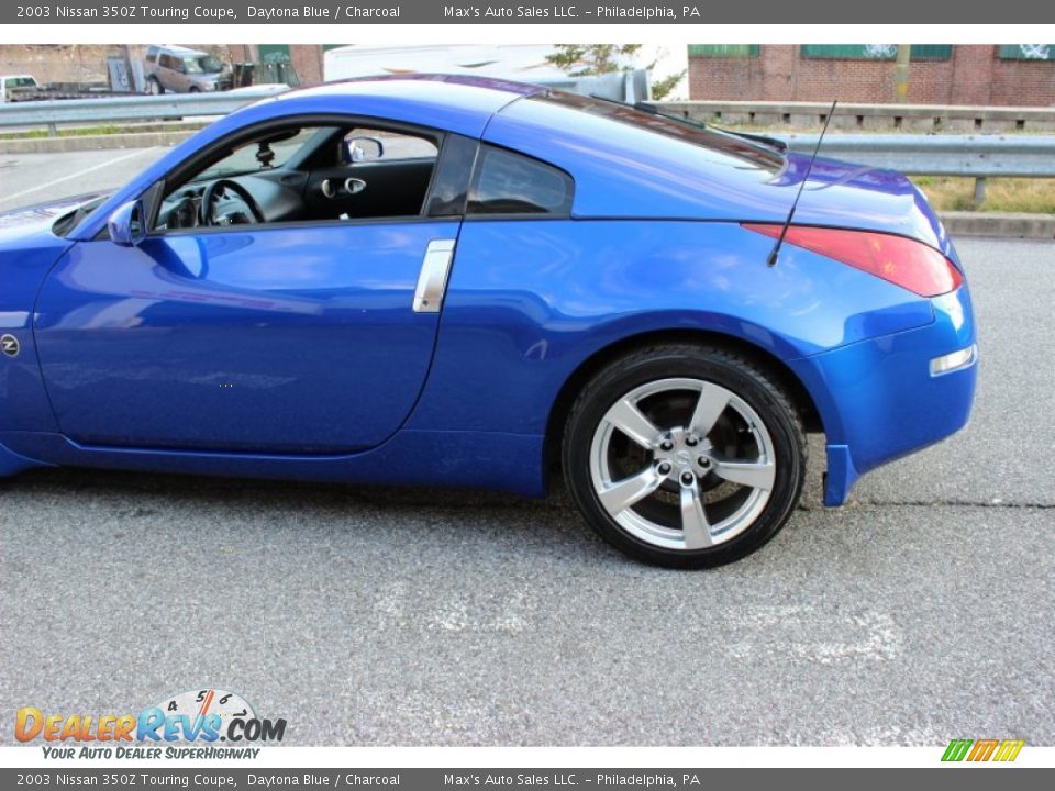 2003 Nissan 350Z Touring Coupe Daytona Blue / Charcoal Photo #28