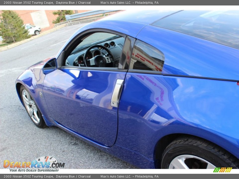 2003 Nissan 350Z Touring Coupe Daytona Blue / Charcoal Photo #29