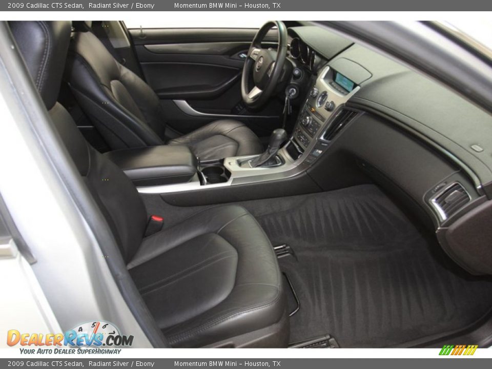 2009 Cadillac CTS Sedan Radiant Silver / Ebony Photo #35