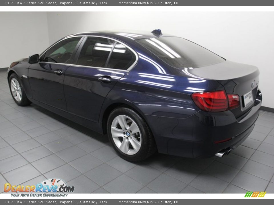 2012 BMW 5 Series 528i Sedan Imperial Blue Metallic / Black Photo #5