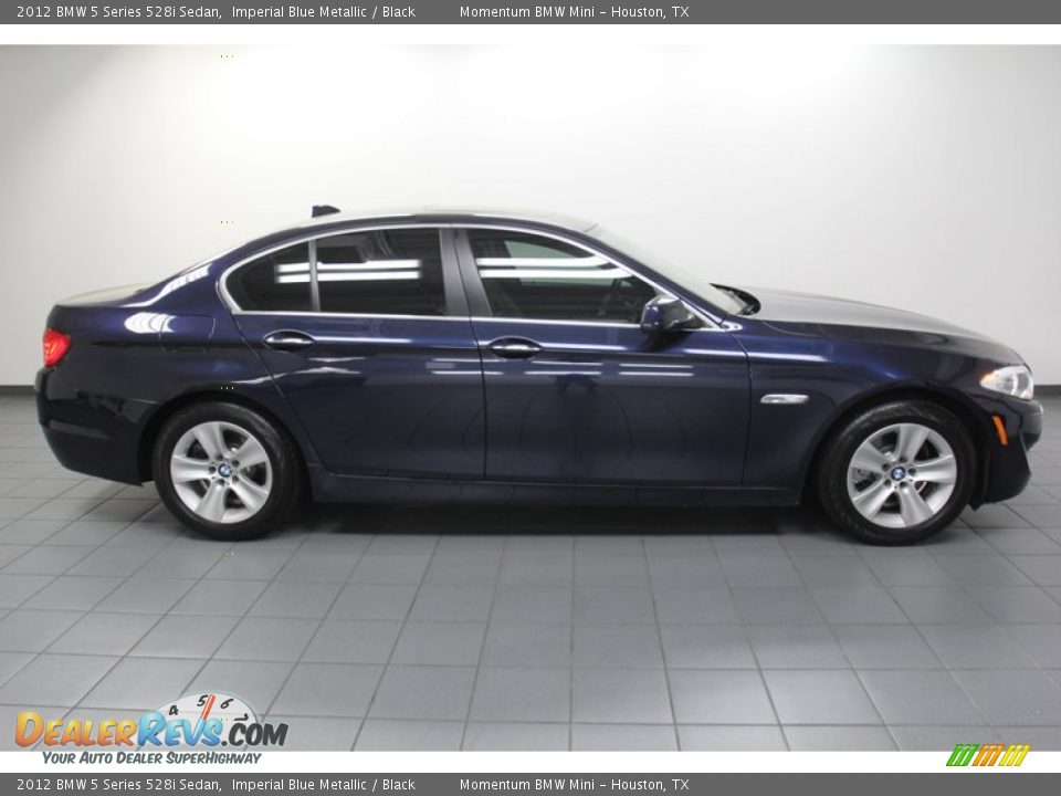 2012 BMW 5 Series 528i Sedan Imperial Blue Metallic / Black Photo #7
