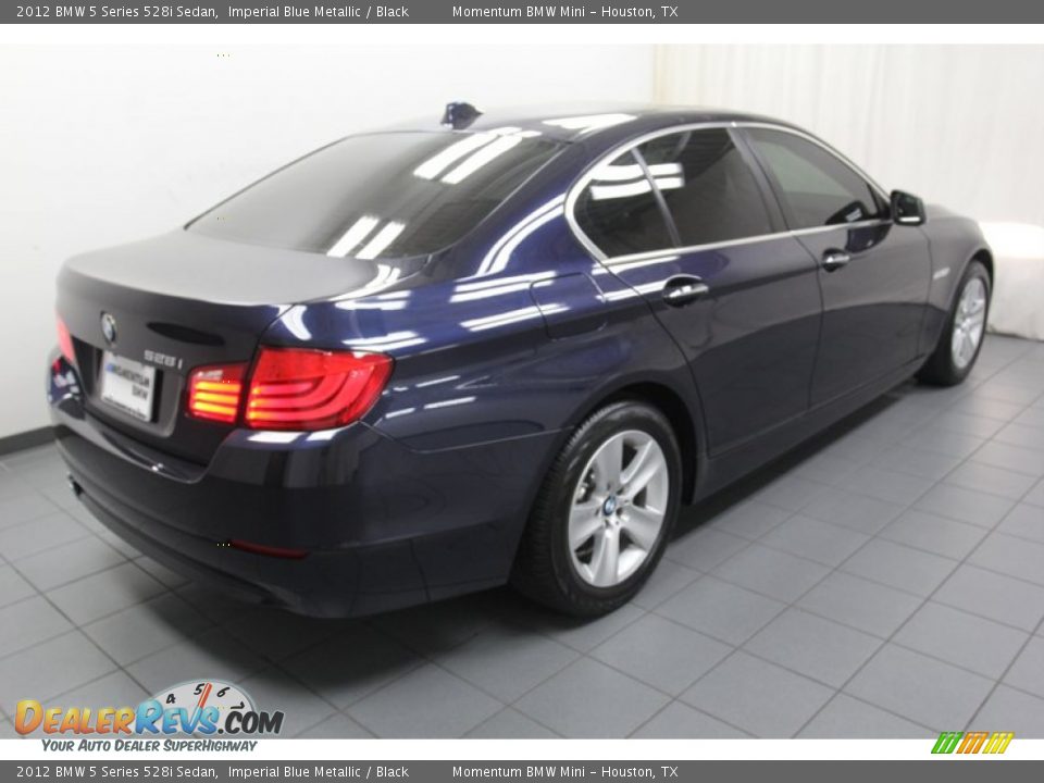 2012 BMW 5 Series 528i Sedan Imperial Blue Metallic / Black Photo #11