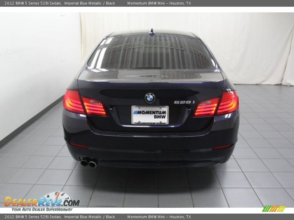 2012 BMW 5 Series 528i Sedan Imperial Blue Metallic / Black Photo #12