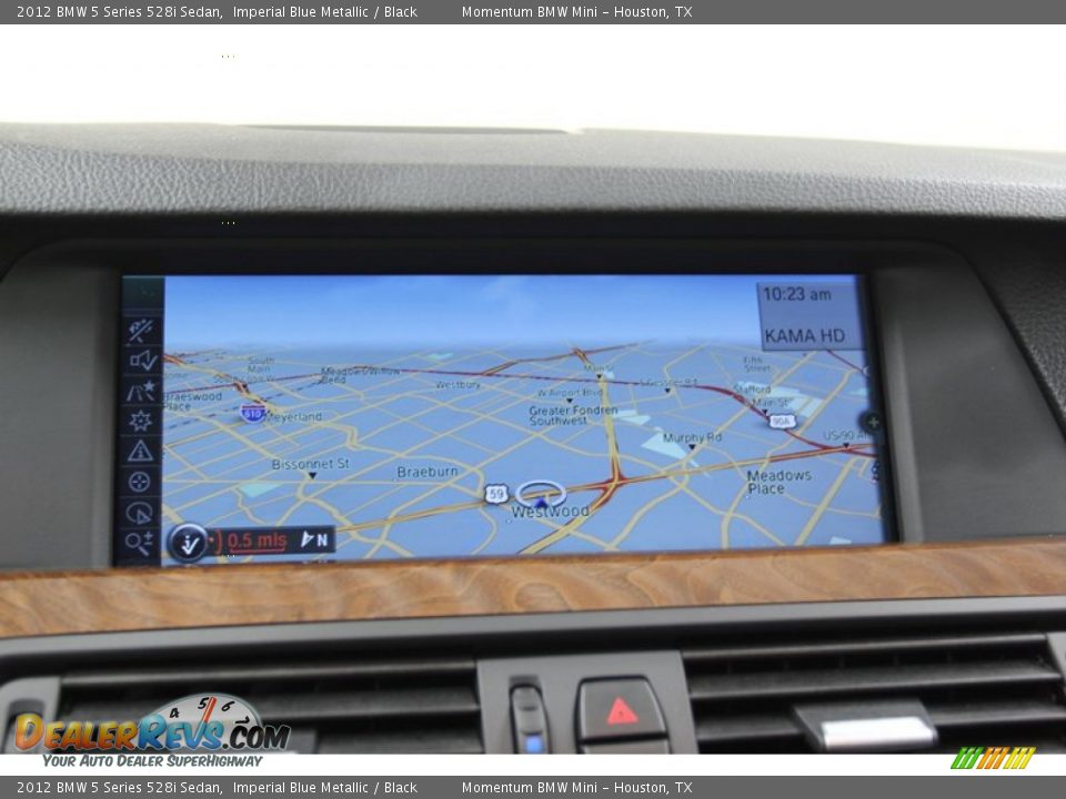 2012 BMW 5 Series 528i Sedan Imperial Blue Metallic / Black Photo #22