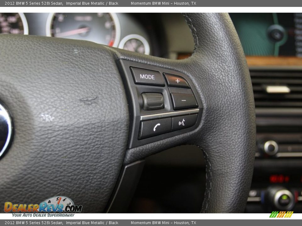 2012 BMW 5 Series 528i Sedan Imperial Blue Metallic / Black Photo #28
