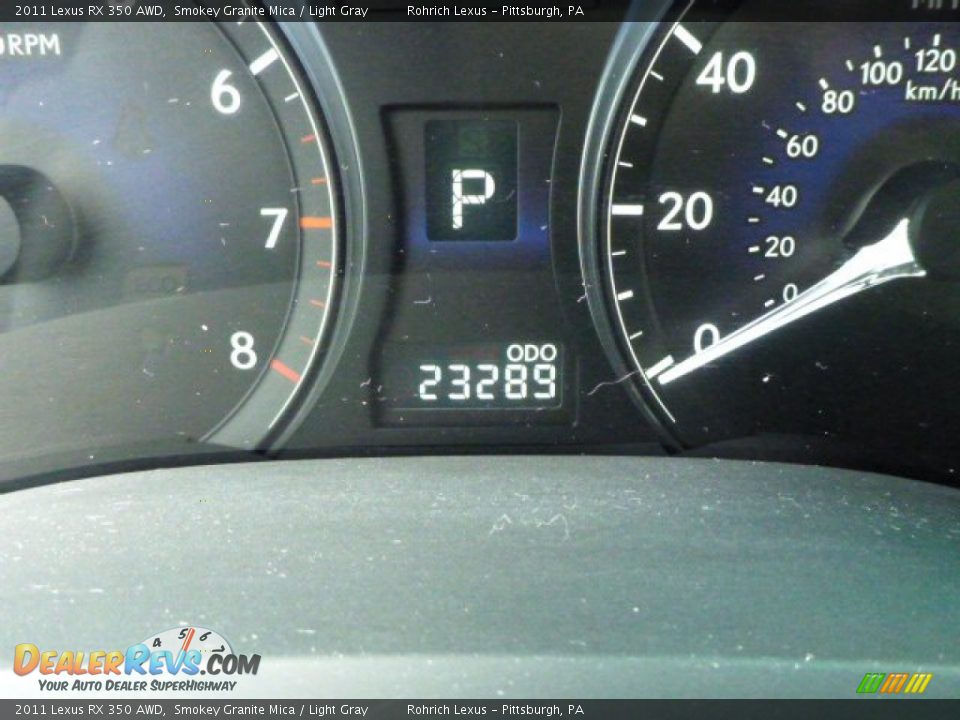 2011 Lexus RX 350 AWD Smokey Granite Mica / Light Gray Photo #9